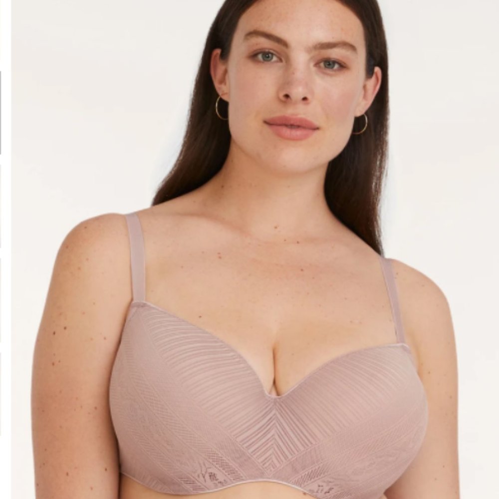 ThirdLove Everyday Lace T-Shirt Bra,Atmosphere,38G